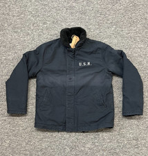 Mil-Tec WW2 USN Naval Deck Jacket - Navy Blue - 42" Chest - Reproduction