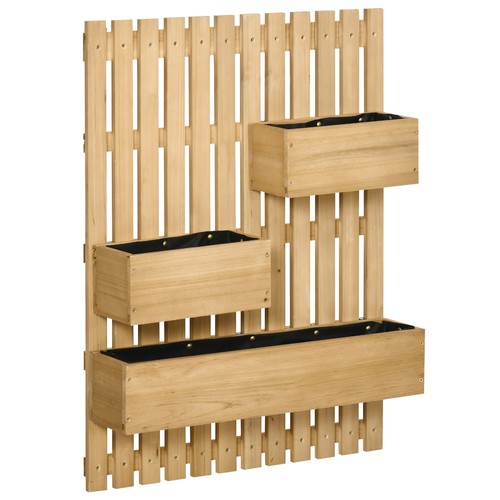 Outsunny wall mounted wooden - wall-mounted,