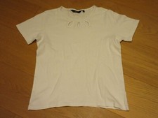 Isle EWM Isle essentials white short sleeve top, size S 10 - 12