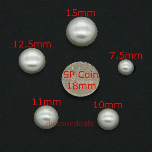 Pearl shank buttons half - pearl,