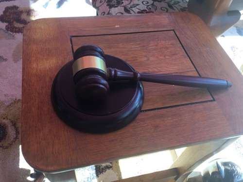 Wooden gavel and block set - wooden,