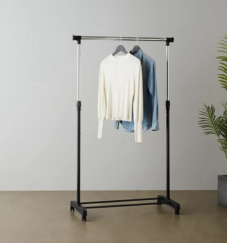 Clothes rail with wheels - with,