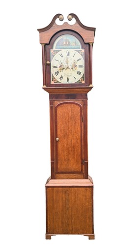 Irish oak longcase - irish,