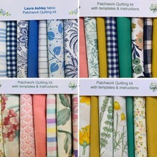 LAURA ASHLEY FABRIC PATCHWORK QUILTING KIT + INSTRUCTIONS - Lots To Choose From!