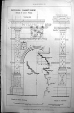 Old Rothwell Market House Lower Storey Pilaster Staircase Gotch 1890 Victorian