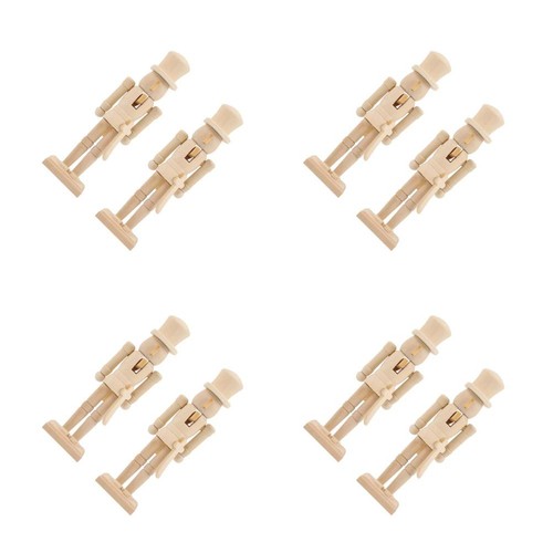 8pcs unfinished walnut - 8pcs,