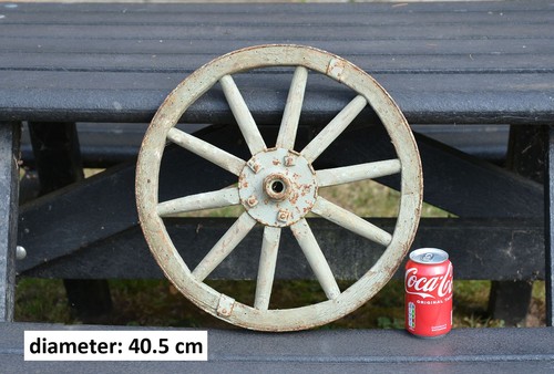 Vintage old wooden cart wagon