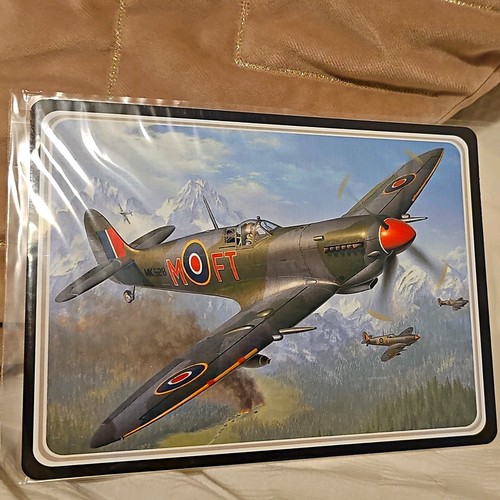 Spitfire raf metal - spitfire, plaque