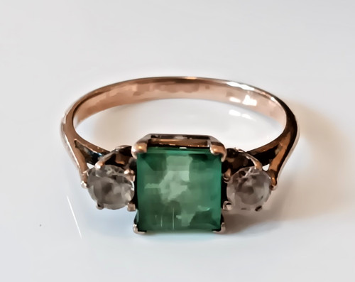Emerald white sapphire 9ct - white,