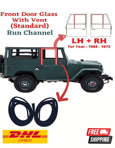 New front door glass rubber - glass,