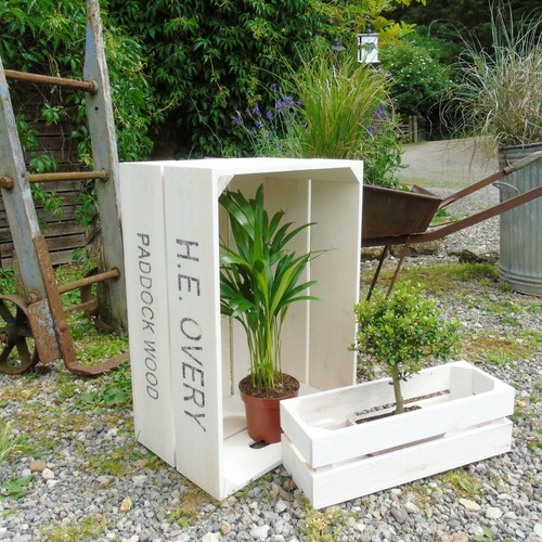 Set vintage white wooden - 2,