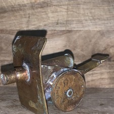 WW2 Rare and Collectable Trench Art Brass & Steel Heavy Miniature Field Cannon