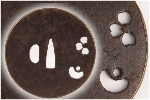 Japanese tsuba sword guard - japanese,