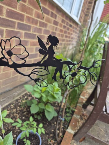 Fairy metal wall art tree - metal,