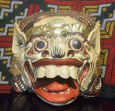 Wooden monkey mask of Barong