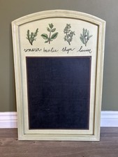 Framed Shabby Chic French herbs Chalkboard 