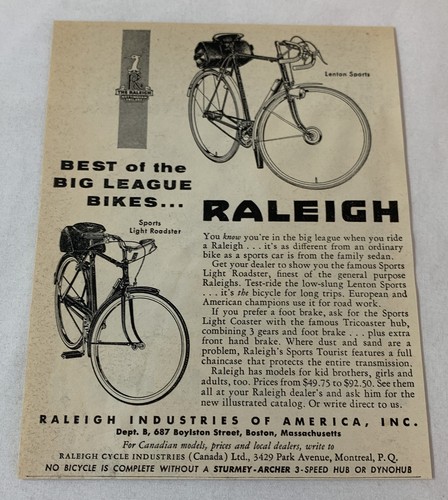 1955 raleigh bicycle - 1955, ~