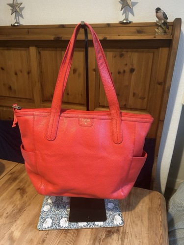 Fossil red leather - fossil,