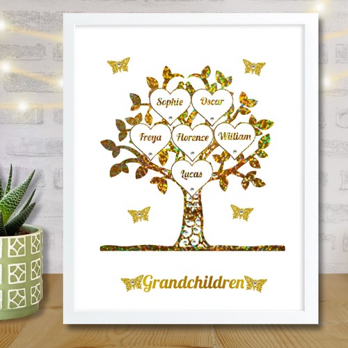 Personalised family tree frame - personalised,
