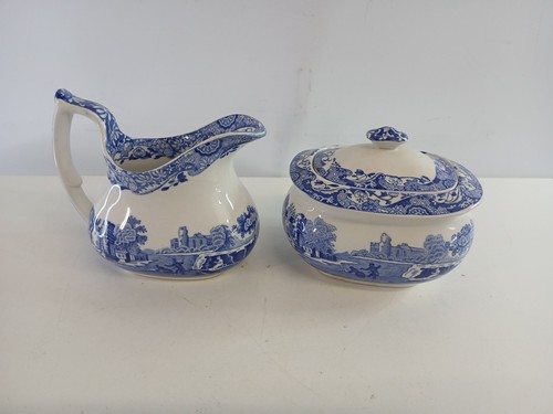 Spode blue italian milk jug - spode,