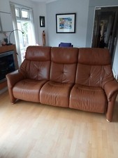  BARGAIN 3  seater leather sofa ,- ( Save nearly £2000)