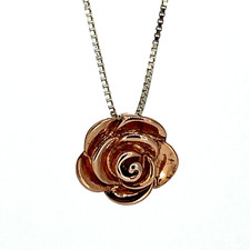 14CT Rose Gold Rose Flower