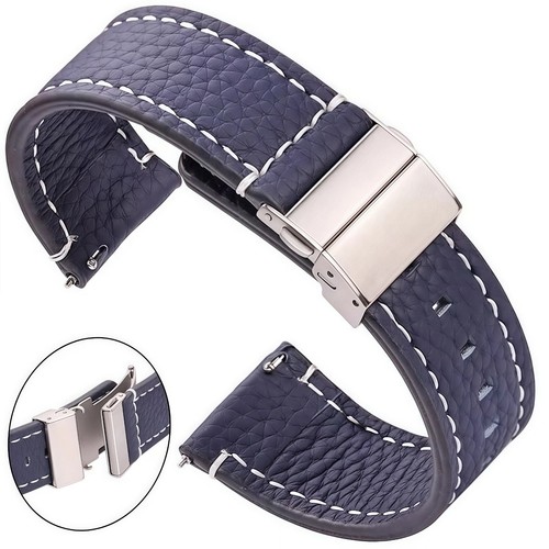 Genuine leather watchband soft - genuine,
