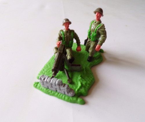 Timpo ww2 machine gun team - machine,