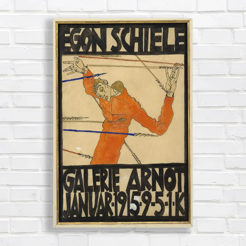 Egon schiele abstract canvas - egon,