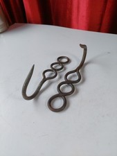 Pair Of Vintage French Butchers Hooks