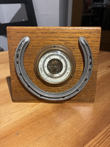 Vintage wooden horseshoe