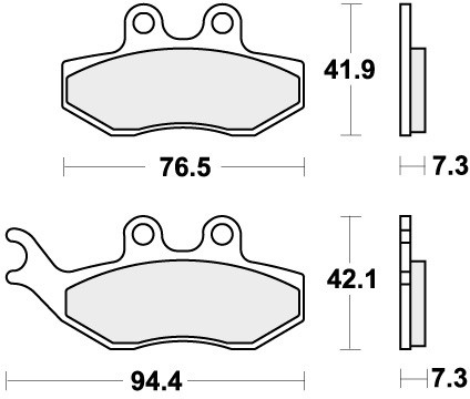 Sbs brake pads front - brake,