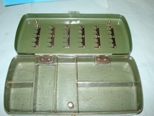 ALUMINIUM  FLY / LURE / SPINNER BOX  VINTAGE