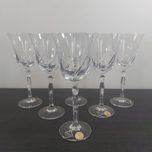 Bohemia crystal wine - crystal, x6