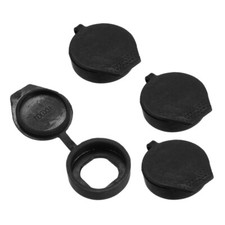 4 PCS Black Rubber Key Panel