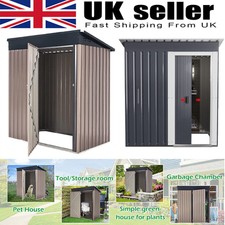 5 x 3ft Garden Shed Galvanised