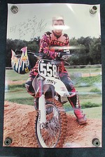 VINTAGE 94 95 96 YAMAHA YZ250 MX RACE RACER WALL SPONSOR POSTER 