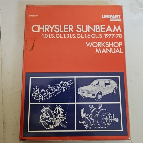 Chrysler sunbeam workshop - chrysler,