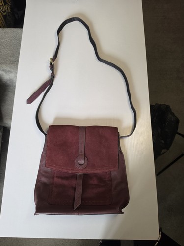 Genuine leather next burgundy - leather,