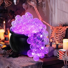 Bubbling cauldron with - bubbling, violet