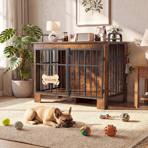 Rustic wooden dog - wooden,