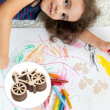 10Pcs DIY Wooden Bike Craft