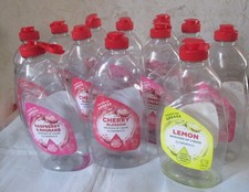 12 empty clean plastic bottles, used, screw on lid, 500ml for crafts, recycling,