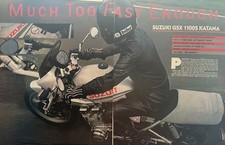 SUZUKI GSX 1100S KATANA - ORIGINAL 1982 6 PAGE ROAD TEST