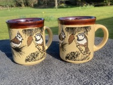 x2 Vintage Kiln Craft Crested