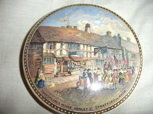 Antique prattware pot - antique, lid