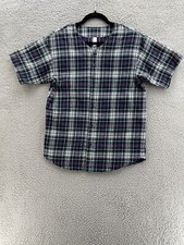 Flannel Shirt Men Small S Blue
