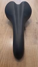 Viscount Bodyfit Comfort System Bicycle Saddle In Black/Red/Silver USED