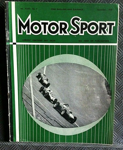 Motor sport magazine sept - motor, 1959