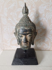 Vintage Thai bronze buddha head